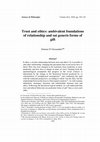 Research paper thumbnail of Trust and ethics: ambivalent foundations of relationship and sui generis forms of gift