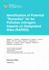 Research paper thumbnail of Identification of potential “Remedies” for Air Pollution (nitrogen) Impacts on Designated Sites (RAPIDS)