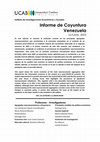 Research paper thumbnail of Informe de Coyuntura Venezuela, octubre 2022