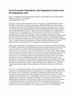 Research paper thumbnail of From Economic Dependency and Stagnation to Democratic Developmental State: Essays on the Socio-Political and Economic Perspectrives on Ethiopia