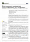 Research paper thumbnail of In Vitro Micrografting of Horticultural Plants: Method Development and the Use for Micropropagation