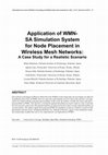 Research paper thumbnail of Application of WMN-SA Simulation System for Node Placement in Wireless Mesh Networks