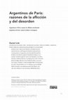 Research paper thumbnail of Argentinos de París: razones de la aflicción y del desorden