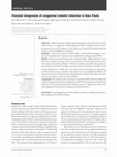 Research paper thumbnail of Prenatal diagnosis of congenital rubella infection in the second trimester of pregnancy