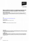 Research paper thumbnail of Effect of COVID-19 lockdown on residential grid electricity and decentralised solar energy consumption in the UK Homes