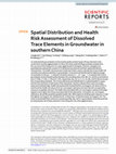 Research paper thumbnail of Spatial distribution and health risk assessment of toxic metals associated with receptor population density in street dust: a case study of Xiandao District, Changsha, Middle China