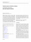 Research paper thumbnail of Statistical analysis of hold time violations