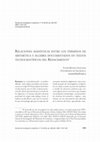 Research paper thumbnail of Relaciones semánticas entre los términos de aritmética y álgebra documentados en textos tecnocientíficos del Renacimiento