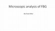 Research paper thumbnail of Microscopic analysis of FBG