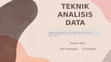 Research paper thumbnail of PPT analisis data