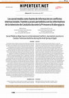 Research paper thumbnail of Social Media as News Source in International Conflicts. Journalistic practice in Catalan Television bulletins during the Arab Spring in Egypt