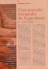 Research paper thumbnail of Una acurada fotografia de la professió