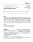 Research paper thumbnail of Testing the police model for the handling and use of firearms against non-police subjects