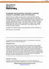 Research paper thumbnail of Knowledge Sharing Practices and Issues in Policing Contexts