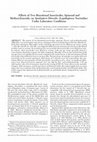 Research paper thumbnail of Effects of Two Biorational Insecticides, Spinosad and Methoxyfenozide, on <I>Spodoptera littoralis</I> (Lepidoptera: Noctuidae) Under Laboratory Conditions