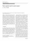 Research paper thumbnail of Passive separation control by acoustic resonance