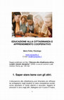 Research paper thumbnail of Mario Polito (2009), Educazione alla cittadinanza e apprendimento cooperativo.