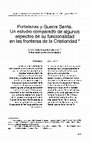 Research paper thumbnail of Fortalezas y Guerra Santa : un estudio comparado de algunos aspectos de funcionalidad en las fronteras de la Cristiandad