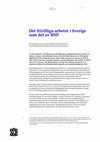 Research paper thumbnail of Segnestam Larsson, O, Rådelid, D & Wester, D (2021) Frivilligt arbete som del av BNP. Stockholm: Ersta Sköndal Bräcke högskola & Statistiska centralbyrån.