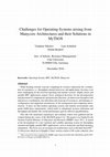 Research paper thumbnail of Challenges for Operating Systems arising from Manycore Architectures and their Solutions in MyThOS