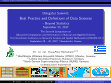 Research paper thumbnail of Best Practice and Definitions of Data Sciences : Beyond Statistics