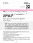 Research paper thumbnail of Diffusion Tensor Imaging Reveals Elevated Diffusivity of White Matter Microstructure that Is Independently Associated with Long-Term Outcome after Mild Traumatic Brain Injury: A TRACK-TBI Study