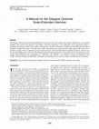 Research paper thumbnail of A Manual for the Glasgow Outcome Scale-Extended Interview