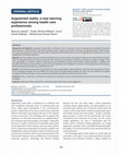 Research paper thumbnail of Augmented Reality: A New Learning Experience among Health Care Professionals