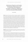 Research paper thumbnail of Authoritarian Populism and Canada’s Conservative Decade (2006–2015) in Citizenship and Immigration: The Politics and Practices of Kenneyism and Neo-conservative Multiculturalism (Journal of Canadian Studies Volume 51 Issue 3, Fall 2017, pp. 782-816)