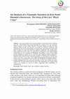 Research paper thumbnail of An Analysis of a Traumatic Narrative in Zora Neale Hurston's Barracoon: The Story of the Last "Black Cargo"