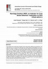 Research paper thumbnail of Red Edge Position (REP), an Indicator for Crop Stress Detection: Implication on Rice (Oryza sativa L)