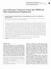 Research paper thumbnail of Loss of Serotonin Transporter Protein after MDMA and Other Ring-Substituted Amphetamines