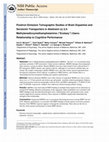 Research paper thumbnail of Positron emission tomographic studies of brain dopamine and serotonin transporters in abstinent (±)3,4-methylenedioxymethamphetamine (“ecstasy”) users: relationship to cognitive performance