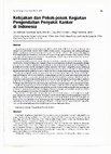 Research paper thumbnail of Kebijakan dan Pokok-pokok Kegiatan Pengendalian Penyakit Kanker di Indonesia