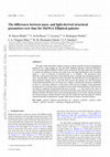 Research paper thumbnail of The differences between mass- and light-derived structural parameters over time for MaNGA elliptical galaxies