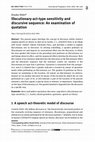 Research paper thumbnail of Illocutionary-act-type sensitivity and discursive sequence: An examination of quotation