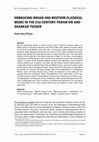 Research paper thumbnail of Embracing indian and western classical music in the 21st century: Param Vir and Shankar Tucker