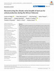 Research paper thumbnail of Reconstructing the climatic niche breadth of land use for animal production during the African Holocene