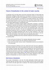 Research paper thumbnail of Future of desalination in the context of water security