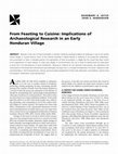 Research paper thumbnail of From Feasting to Cuisine: Implications of Archaeological Research in an Early Honduran Village