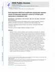 Research paper thumbnail of Ezh2‐dependent H3K27me3 modification dynamically regulates vitamin D3‐dependent epigenetic control of CYP24A1 gene expression in osteoblastic cells