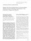 Research paper thumbnail of Paigen Diet–Fed Apolipoprotein E Knockout Mice Develop Severe Pulmonary Hypertension in an Interleukin-1–Dependent Manner