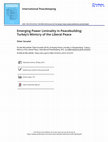 Research paper thumbnail of Emerging Power Liminality in Peacebuilding: Turkey’s Mimicry of the Liberal Peace