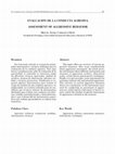 Research paper thumbnail of Evaluación de la conducta agresiva [Assessment of aggressive behavior]