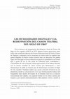 Research paper thumbnail of David J. Amelang, “Las Humanidades Digitales y la redefinición del canon teatral del Siglo de Oro” (Boletín de la Biblioteca de Menéndez Pelayo XCVII.1, 2021), pp. 115-134