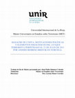 Research paper thumbnail of Masacre de Utoya Juan Pablo Quintero Master en Terrorismo