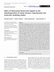 Research paper thumbnail of Effect of thiocyanate‐based ionic liquids on the dehydrogenation of amine boranes: Experimental and molecular modeling studies