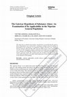 Research paper thumbnail of The Gateway Hypothesis of Substance Abuse: An Examination of Its Applicability in the Nigerian General Population