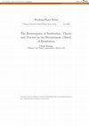 Research paper thumbnail of The Reemergence of Restitution: Theory and Practice in the Restatement (Third) of Restitution