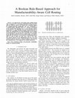 Research paper thumbnail of 1A Boolean Rule-Based Approach for Manufacturability-Aware Cell Routing